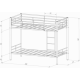 Двухъярусная кровать Севилья - 3 ПЯ коричневый