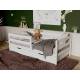 Кровать-софа детская с бортиками белый 80х190 см с ящиками