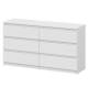 Комод с ящиками 1380 Денвер Серия 2 Белый