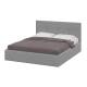 Кровать двойная №4 1600 мм мягкая серый