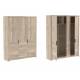 Шкаф 3-х дверный широкий глухой Юта Дуб Мария