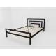 Кровать металлическая Куба 1400 черная