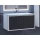 Тумба с раковиной Uperwood Next Premium белая/графит 1 ящик 80 см