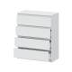 Комод 4 ящика Денвер Белый