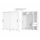 Шкаф-купе Хьюго фасад Зеркало/ЛДСП Белый