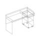 Стол письменный с ящиком Бриз