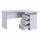 Стол компьютерный 1200 угловой Лайт-2 белый