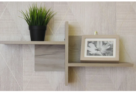 Полка настенная Д3 Дуб крафт серый