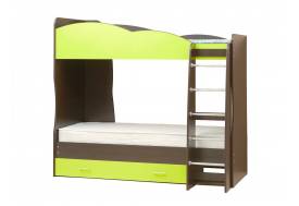Кровать детская двухъярусная Юниор 2.1 лайм