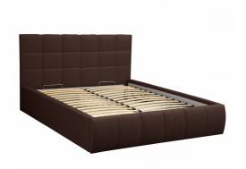 Кровать Диана 1400 Н1010 жаккард шоколад