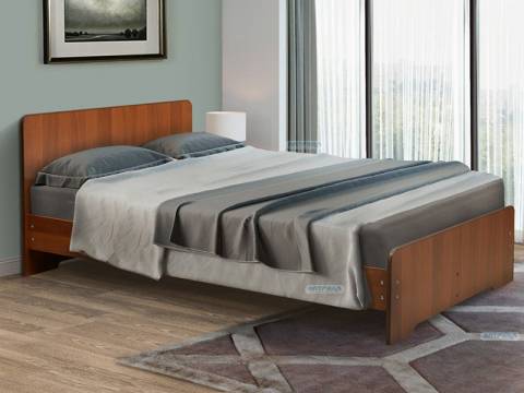 Кровать на уголках № 5 двуспальная ЛДСП