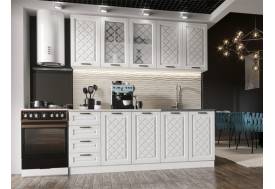 Кухня Агава МДФ 2000 акация белая