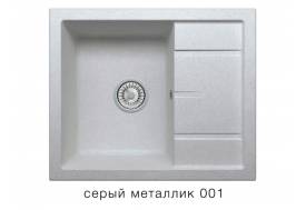 Кухонная мойка Tolero R-107 Серый металлик 001
