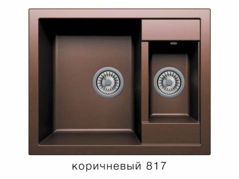 Кухонная мойка Tolero R-109 Коричневый 817