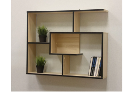 Полка Орион Дуб сонома/Черный