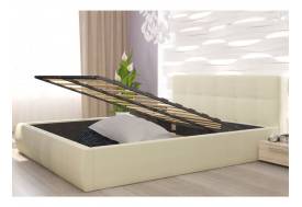 Кровать с ПМ 1600 мм Оскар 73/1 Бежевая
