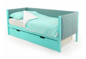 Кровать-тахта мягкая Svogen с ящиками мятный