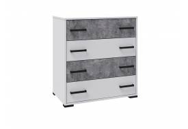 Комод Лючия белый/ателье светлое