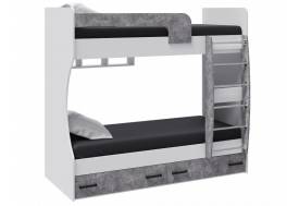 Кровать двухъярусная Лючия белый/ателье светлое