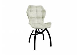 Стул Бабочка шарики бежевый, черные ножки