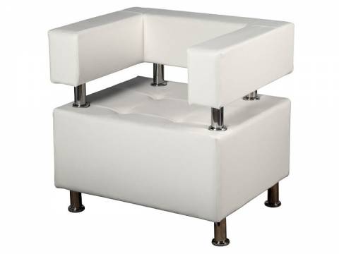 Кресло Райли Кожзам Белый