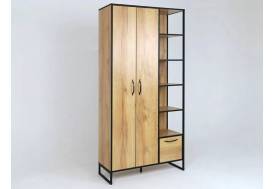 Шкаф с полками Виртон 2 Дуб Крафт Золотой