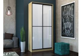 Шкаф-купе Лофт Шк12-60 1200 глубина 600 фасад МДФ белый глянец +