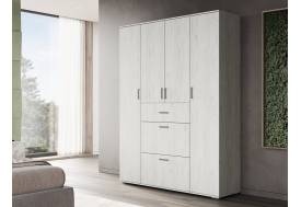 Шкаф Нельсон 3 Дуб Крафт Белый