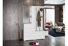 Прихожая Хелен ПР-01 Белый шагрень