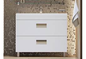 Тумба с раковиной Orlando 100 напольная белый матовый