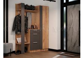 Прихожая Мартина Графит, Дуб крафт