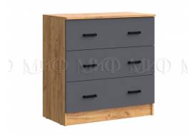Комод с 3-мя ящиками Бася Миф Графит