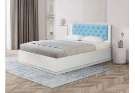 Кровать Венеция 12.2 1200 с ортопедическим основанием велюр 011