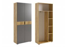 Шкаф двухдверный Бери графит