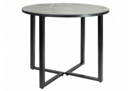 Стол Рольф 900 круглый черный мрамор