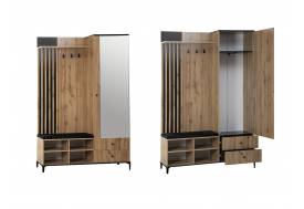 Шкаф для прихожей 51.22 Либерти h=150 с зеркалом