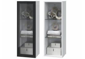 Шкаф вертикальный со стеклянной дверью Шарлиз