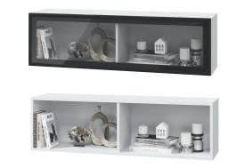 Шкаф горизонтальный 1 стеклянная дверь Шарлиз 1200