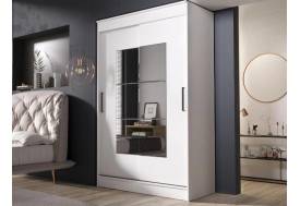 Шкаф купе Элегант 1 белый гладкий