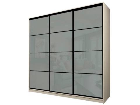 Шкаф-купе Max МШ-23-6-24-222 пленка Oracal светло-серая