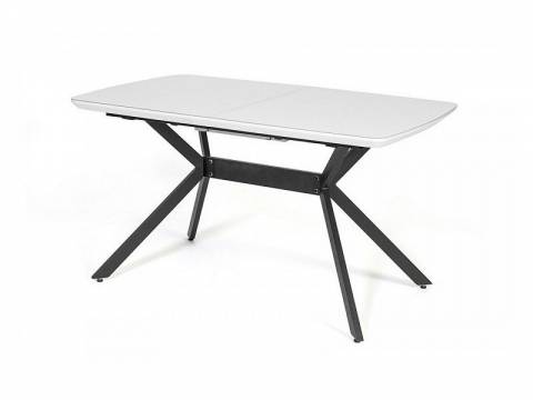 Стол раздвижной Олимп мрамор черный/черный муар