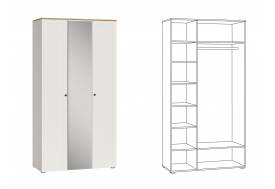 Шкаф для одежды 13.336.03 Остин Белый шагрень