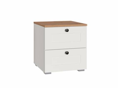 Тумба прикроватная 16.152 Остин Белый шагрень