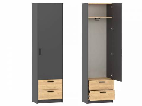 Шкаф для одежды Оттавия НМ 014.66 Антрацит