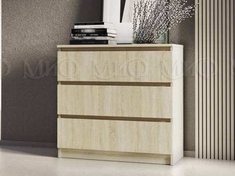 Комод 800 3 ящика Челси дуб сонома