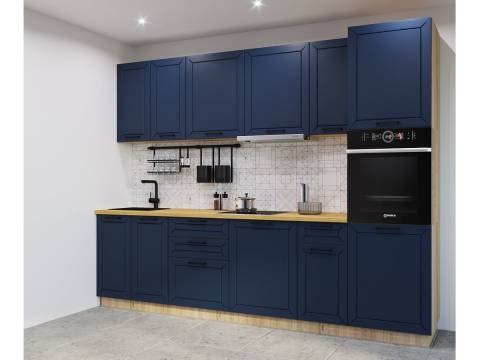 Кухонный гарнитур арт 4 Океания Кристалл 3000 мм