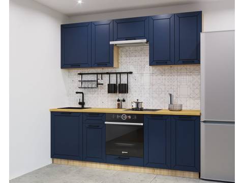 Кухонный гарнитур арт 6 Океания Кристалл 2400 мм