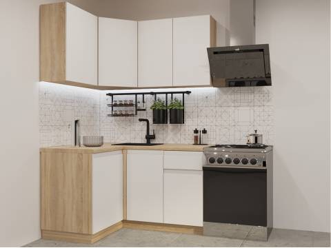 Кухонный гарнитур арт 1 Лайн Тальк 1200х1400 мм