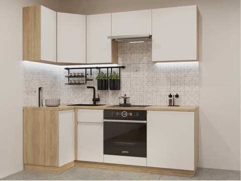 Кухонный гарнитур арт 7 Лайн Тальк 1000х2200 мм