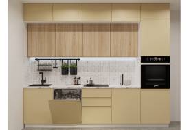 Кухонный гарнитур арт 54 Лайн Стамбул Дуб сонома 3000 мм